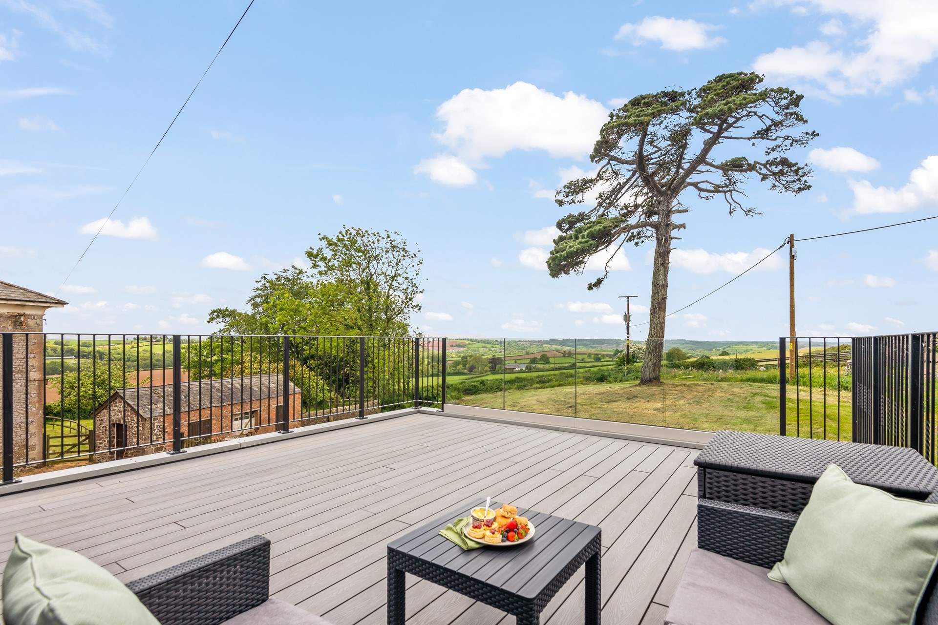 Relaxing on the balcony with those fabulous views is a must!