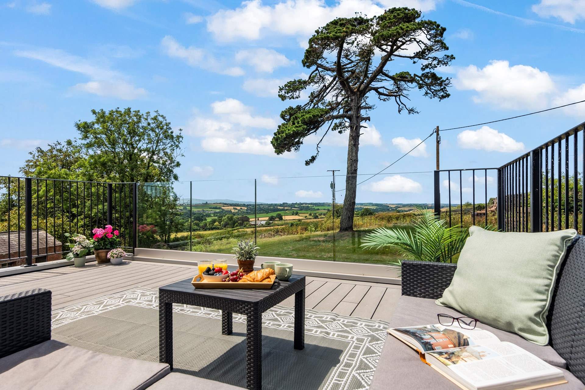 Step out of the living room to be greeted by such a fabulous view. Countryside views don't get much better than this.
