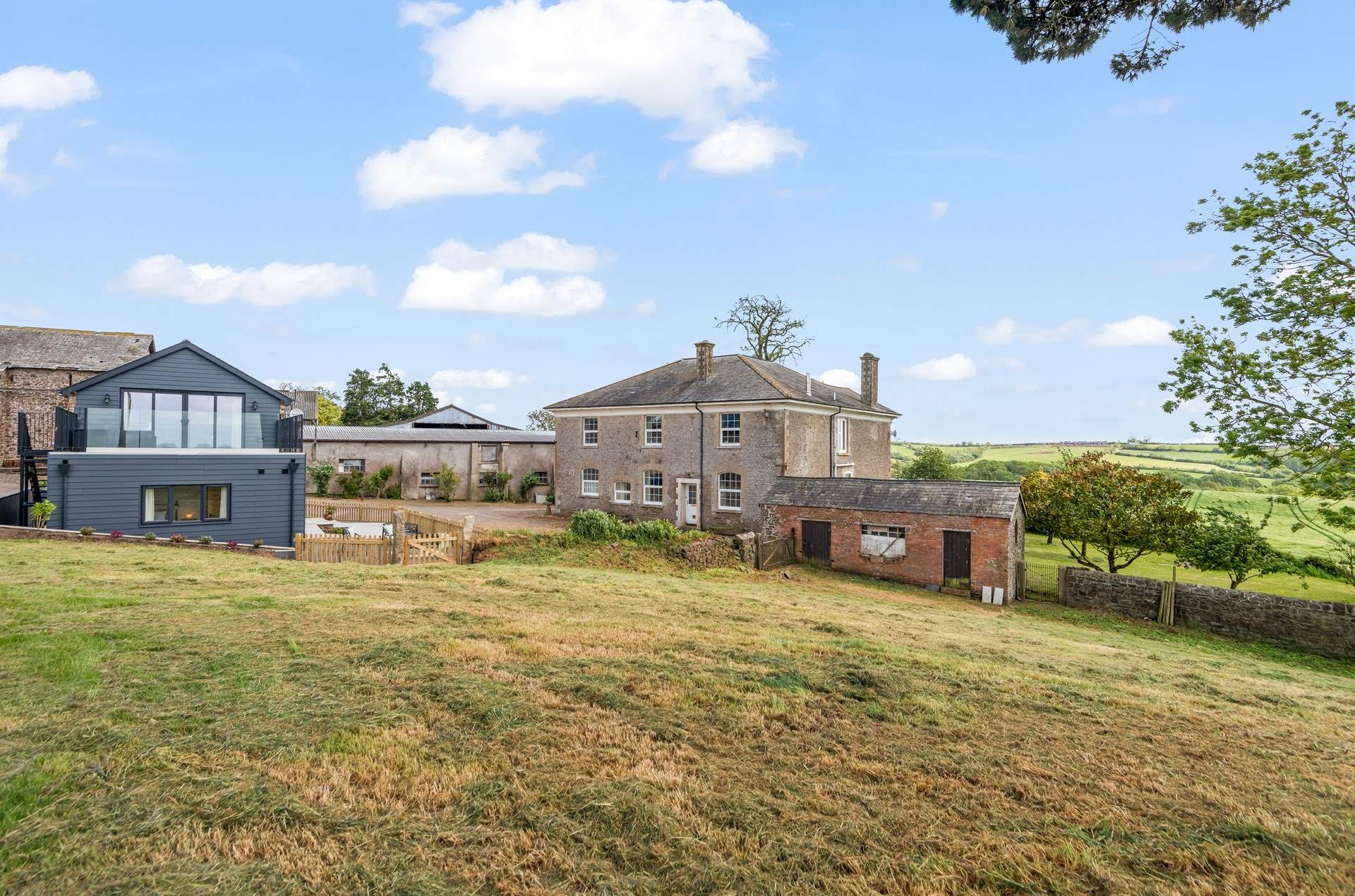 Looking back at The Old Carriage House from a distance.