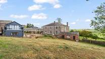Looking back at The Old Carriage House from a distance.