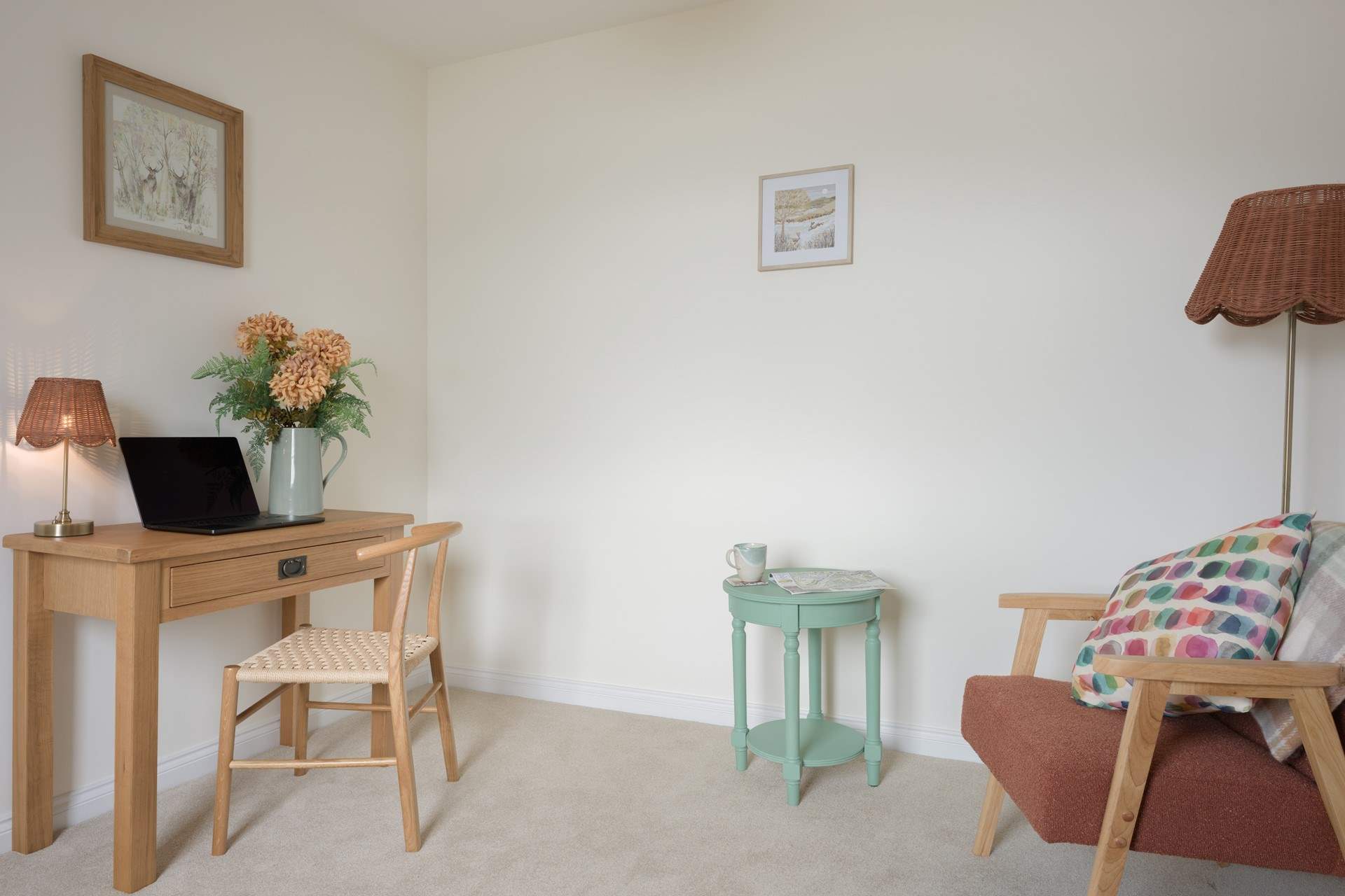 Take some time out in this pretty room.
