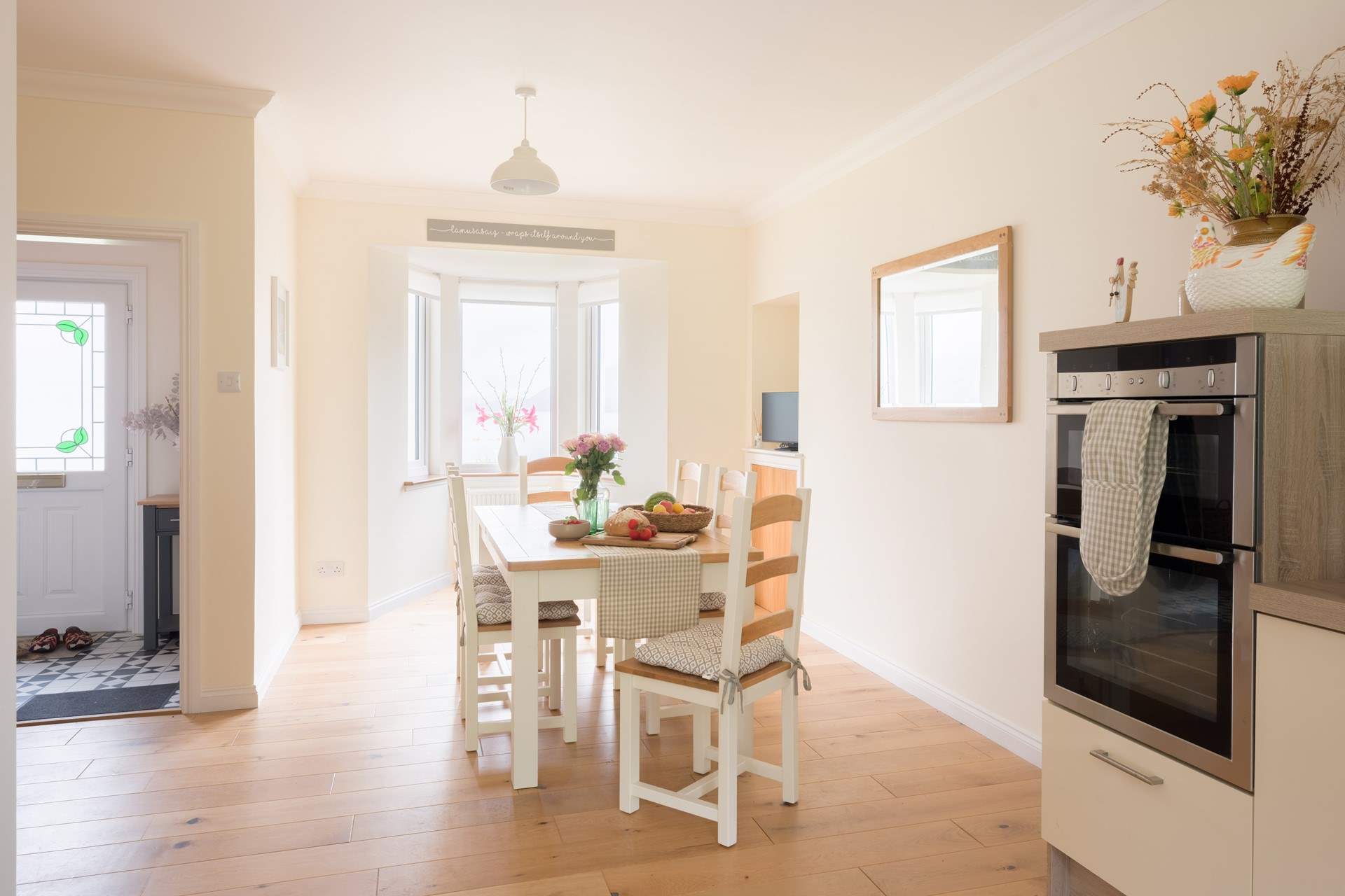 Sit around the dining-table and plan the day's adventures.