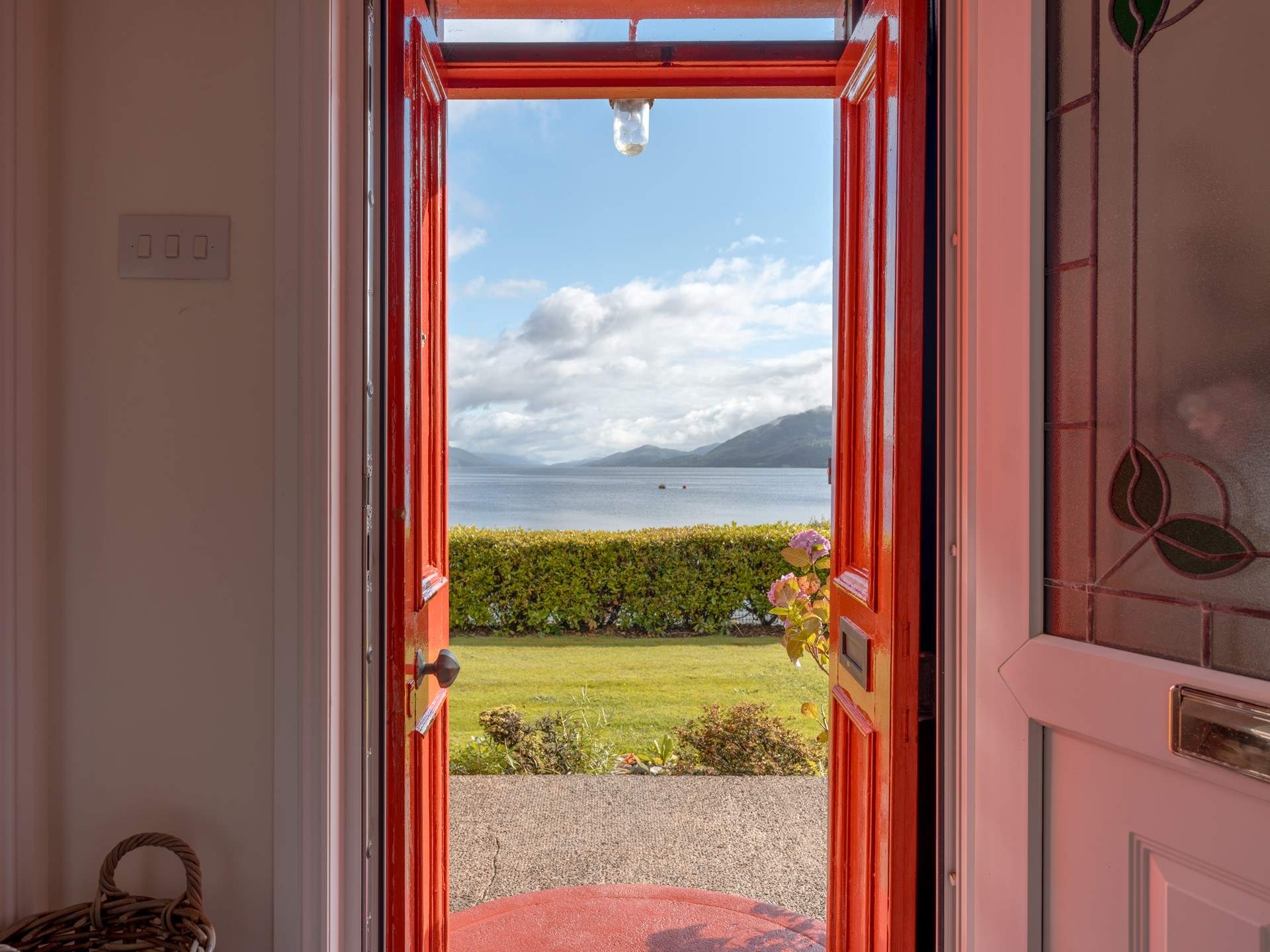 What a view from the front door.