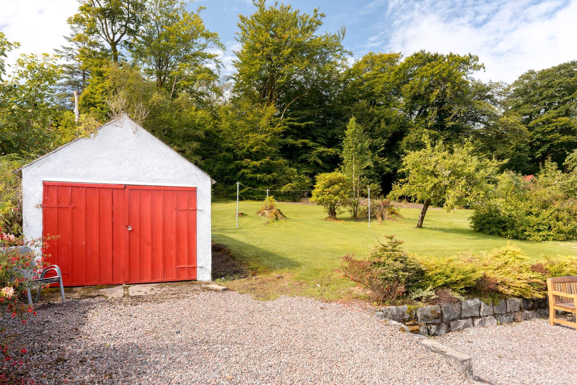 The garden is large and just the place to relax with a glass of something tasty.