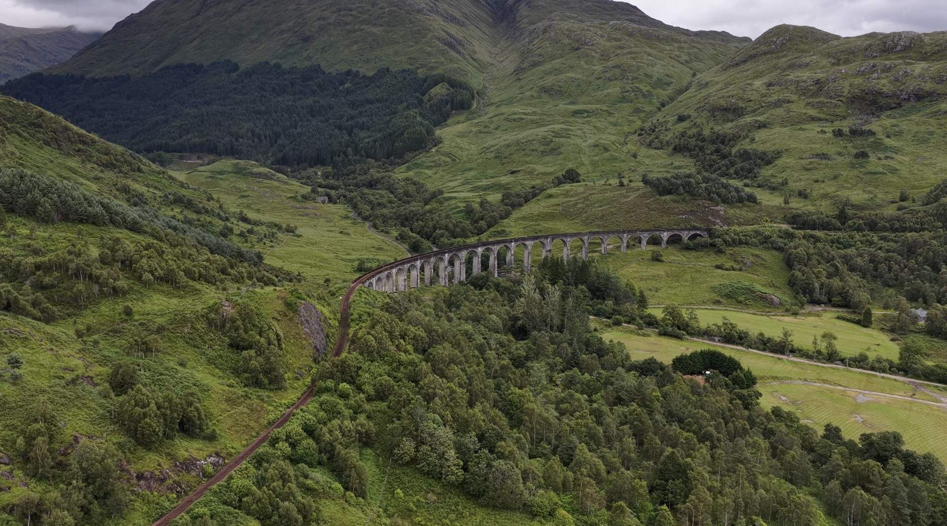 So close to the Glenfinnan Viaduct, watch out for the Hogwarts train!!