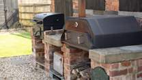 For a special meal why not try out the pizza oven or the outdoor barbecue.