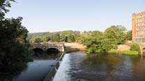 The River Derwent with Strutt's Mill in the background