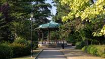 The lovely riverside gardens at Belper.