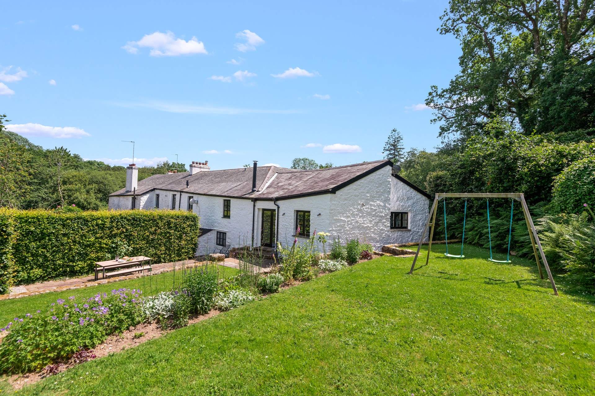 The three tiered garden is the perfect space to relax and unwind, or play and let off steam.