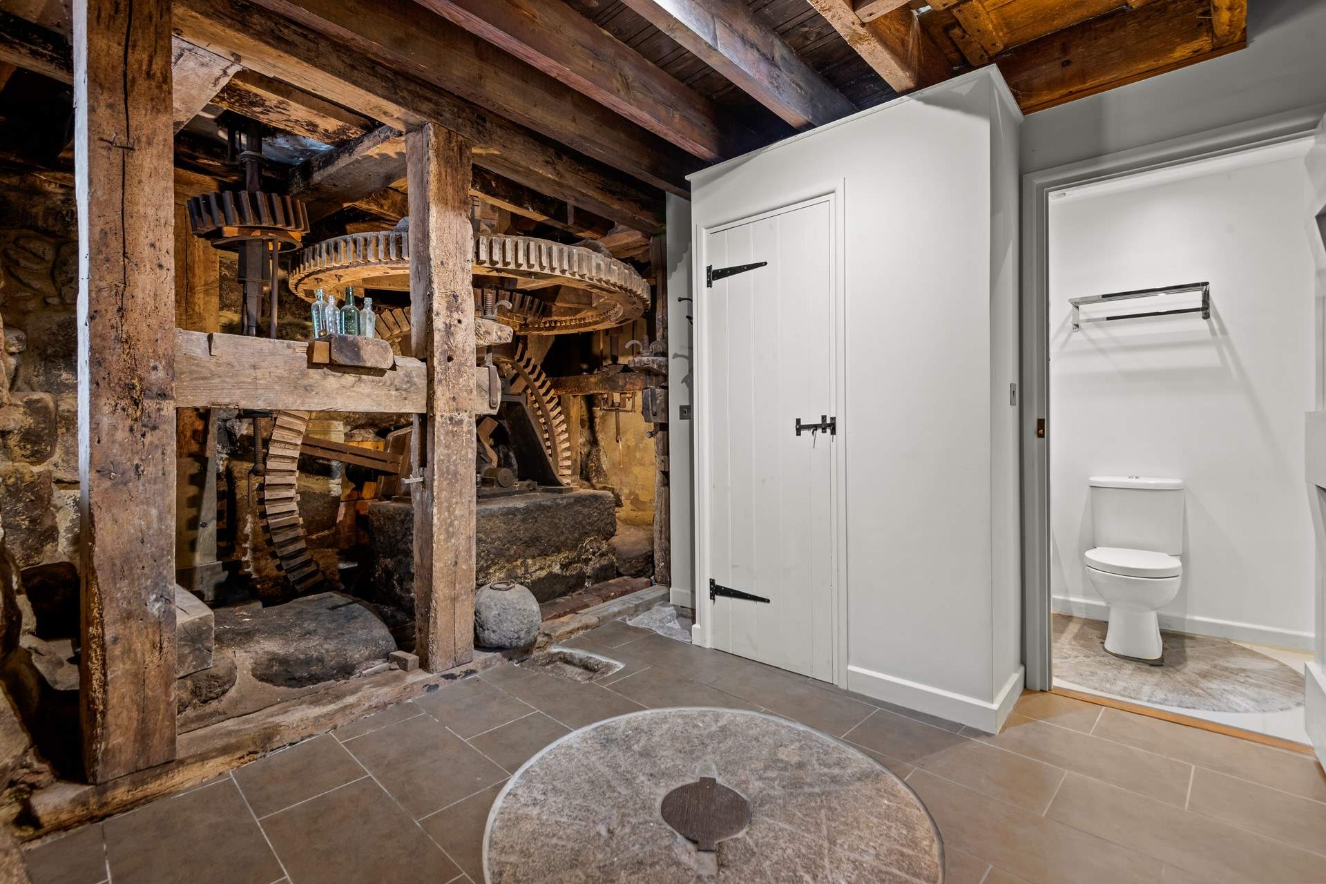 The entrance hall is a great space for leaving coats, boots and bags. There is also a shower-room just off the entrance hall.