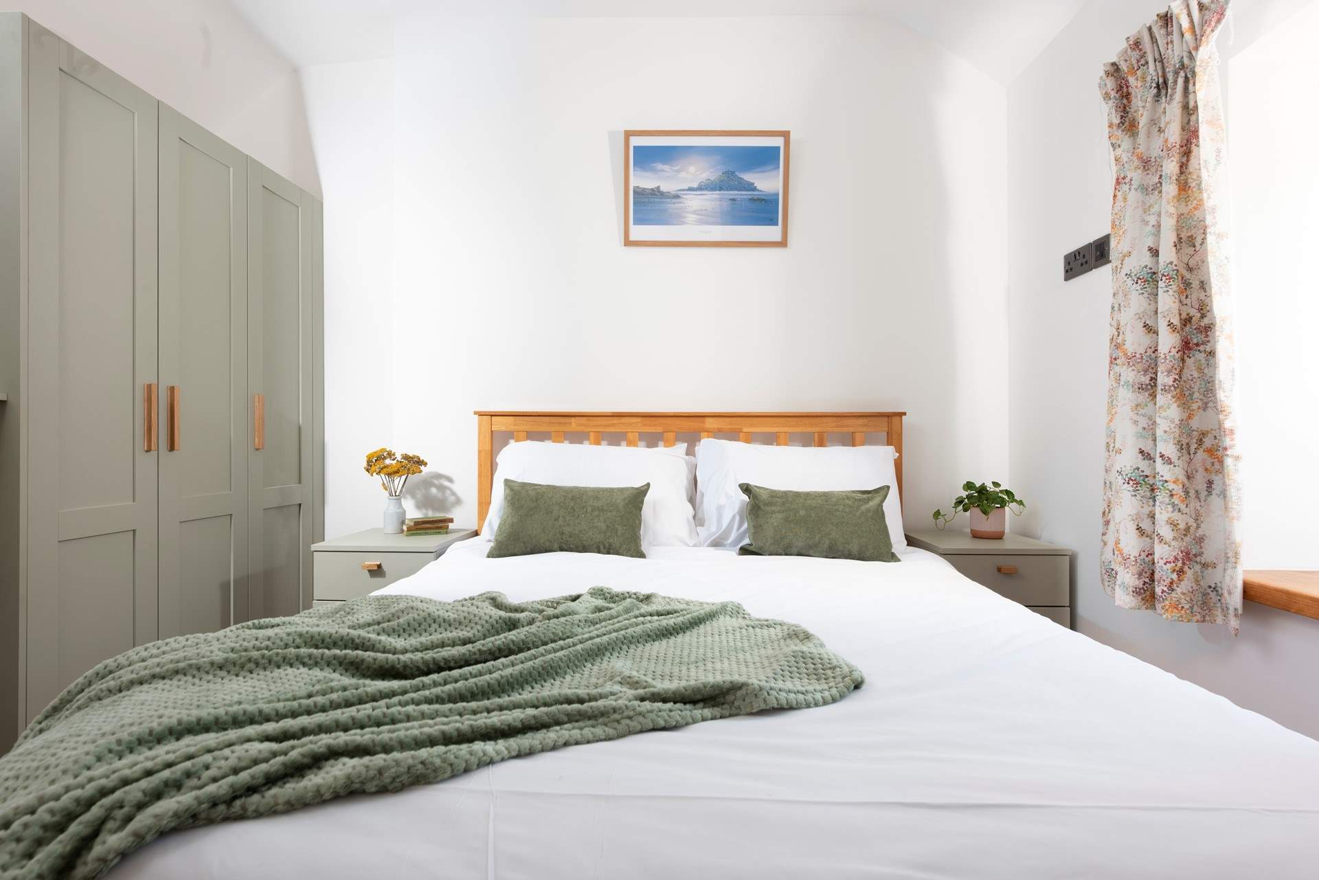 Bedroom 1 is a comfortable king-size with an en suite shower-room.