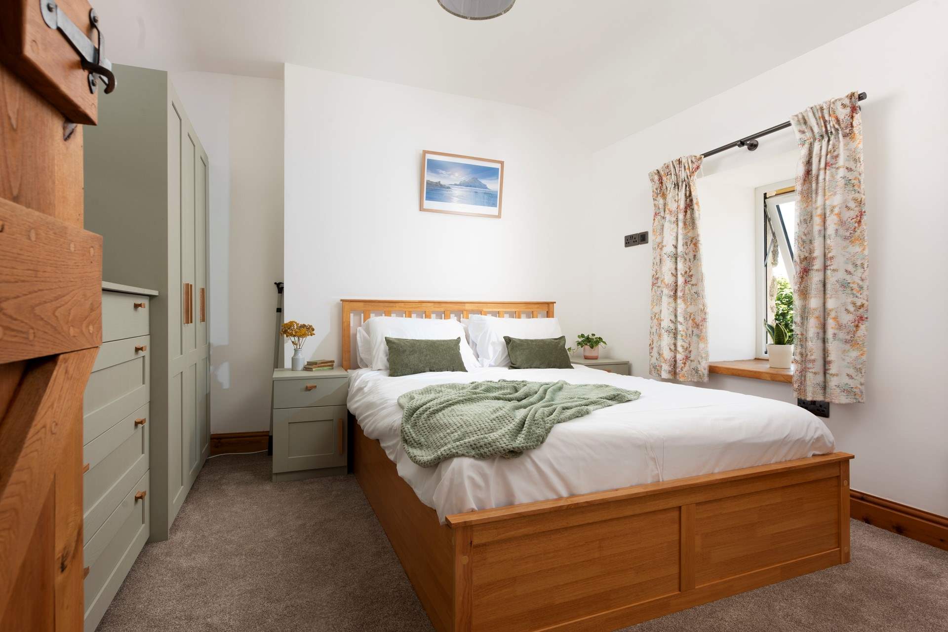Bedroom 1 is a comfortable king-size with an en suite shower-room.