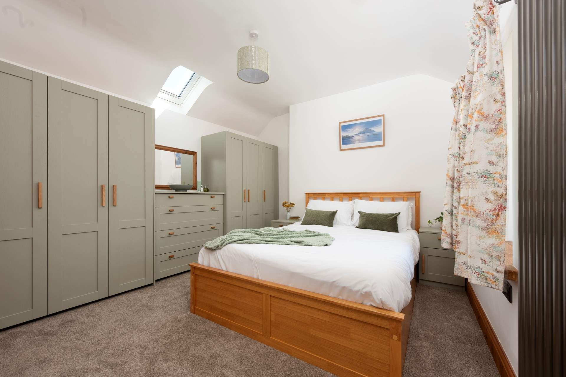 Spacious and light and very peaceful!