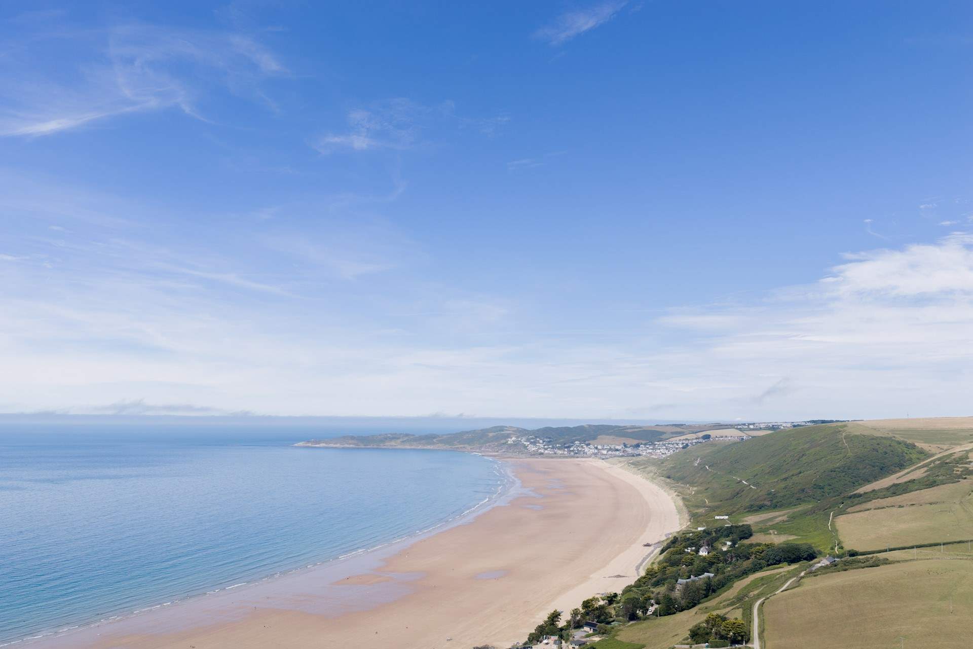 The golden sands of Putsborough beach await. Are you ready for a dip in the sea?