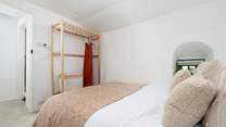 The calm and tranquil bedroom. 