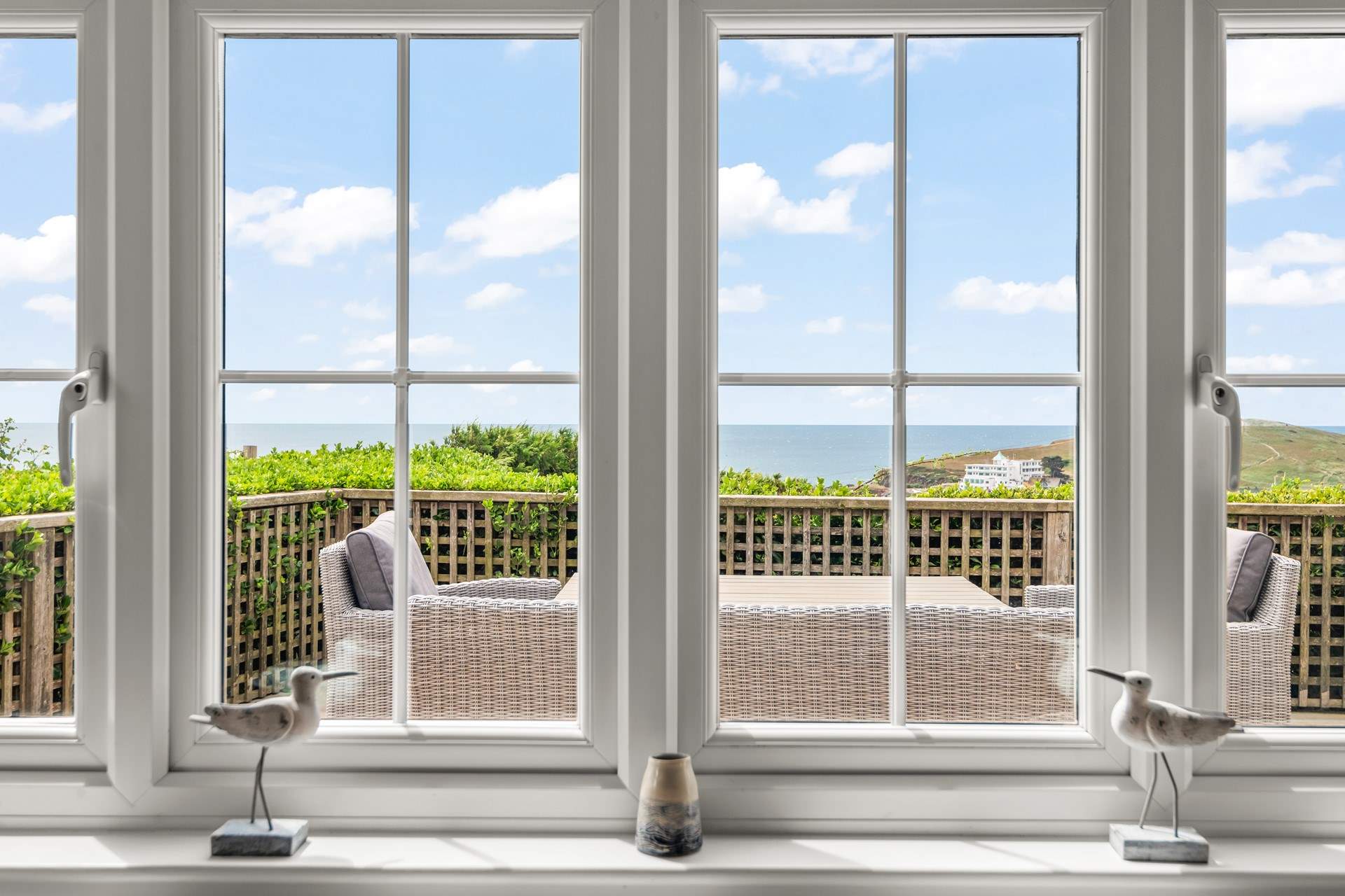 The stunning coastal views can be enjoyed from almost every room in the house.