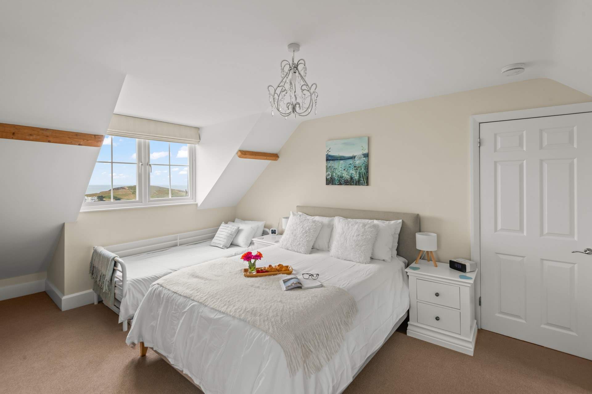 Bedroom 1 has the added feature of an extra single bed, making it the perfect family room.