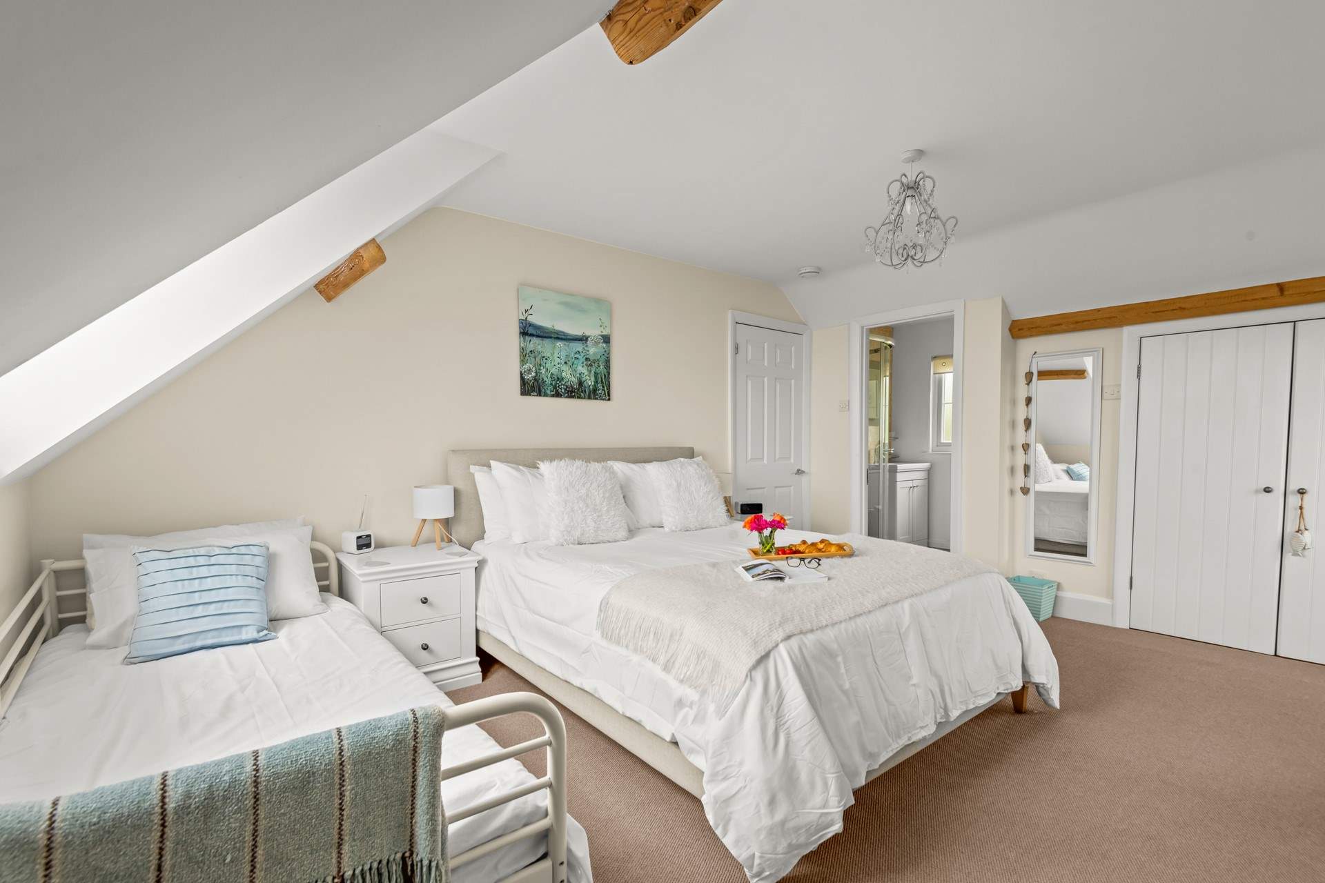 There's plenty of space for three guests in bedroom 1.