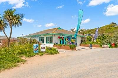 There's a handy shop on your way to the beach.
