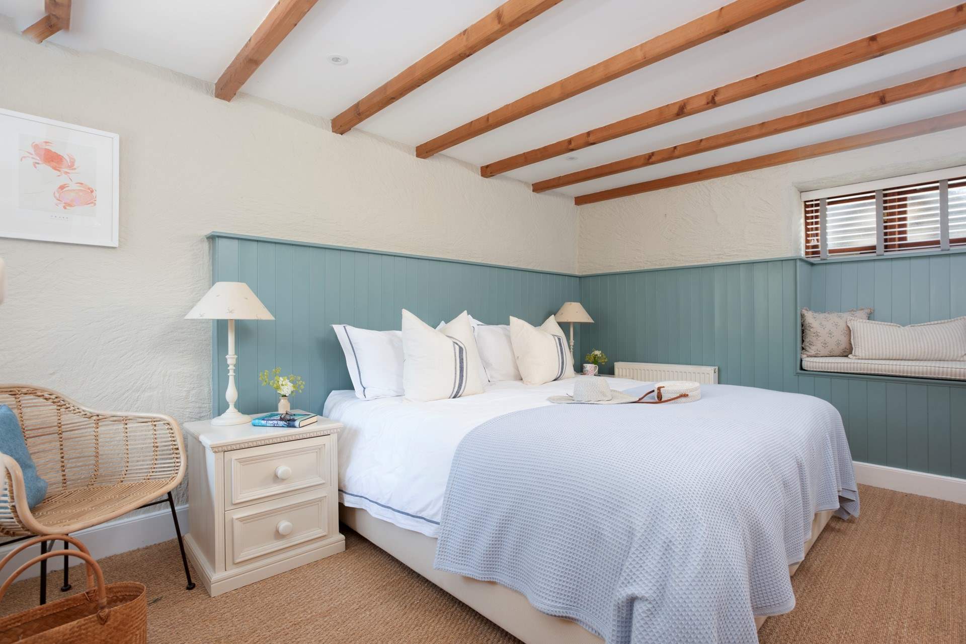 Beau's Barn has a choice of three beautiful bedrooms.