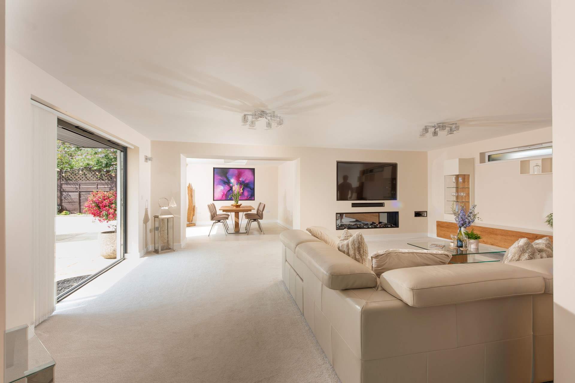 There are bi-fold doors to each area of the ground floor living space.