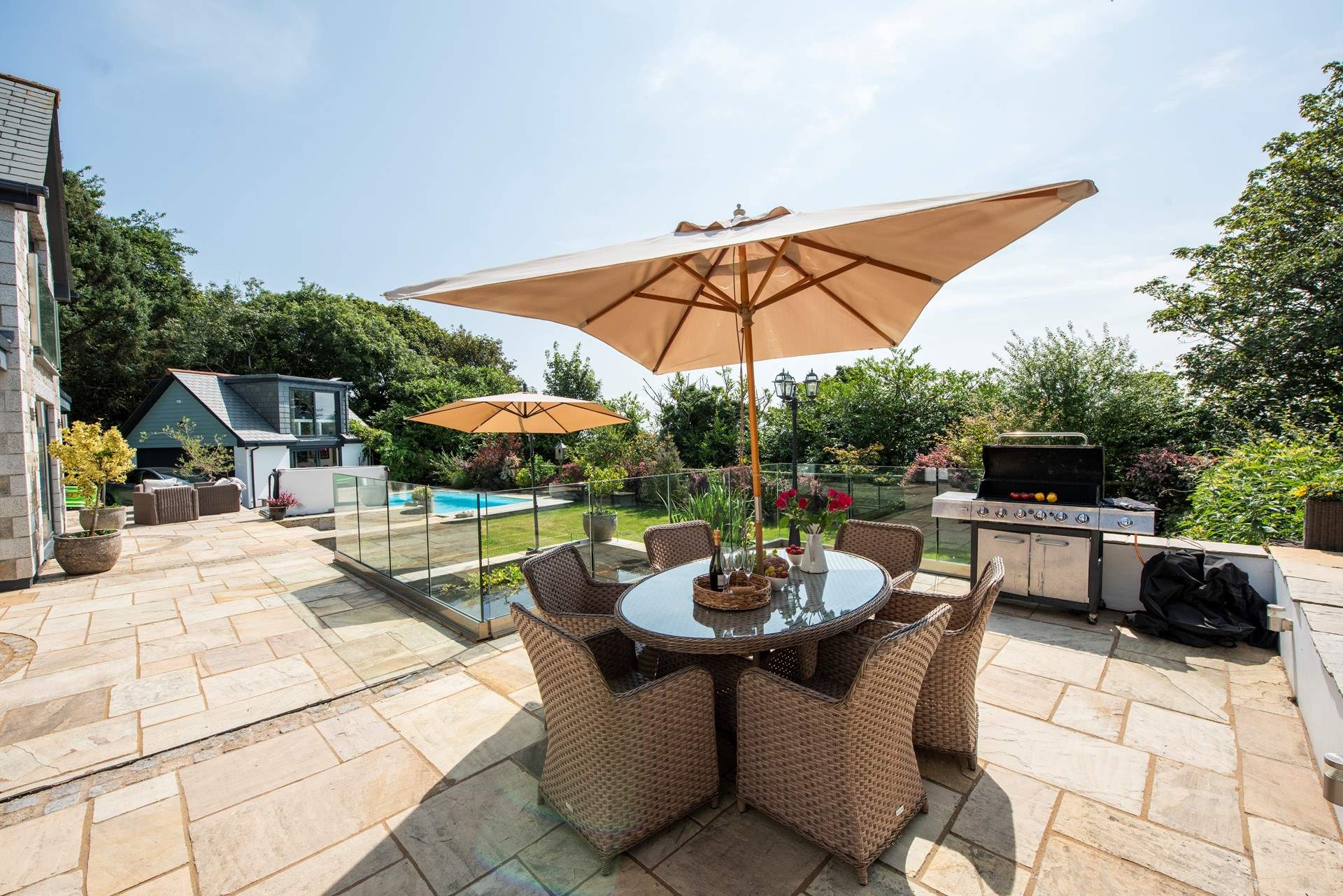 There is a large barbecue available for al fresco suppers on the terrace.