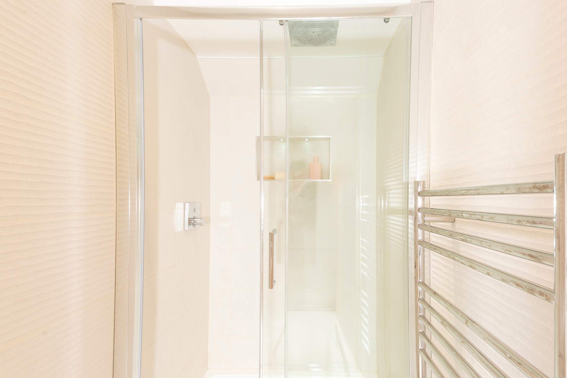 The sparkling shower-room on the first floor.