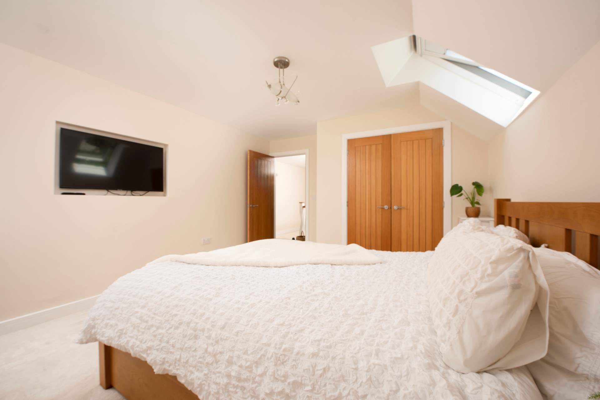 Bedroom 3 is situated next to the bunk room and opposite the family bathroom.