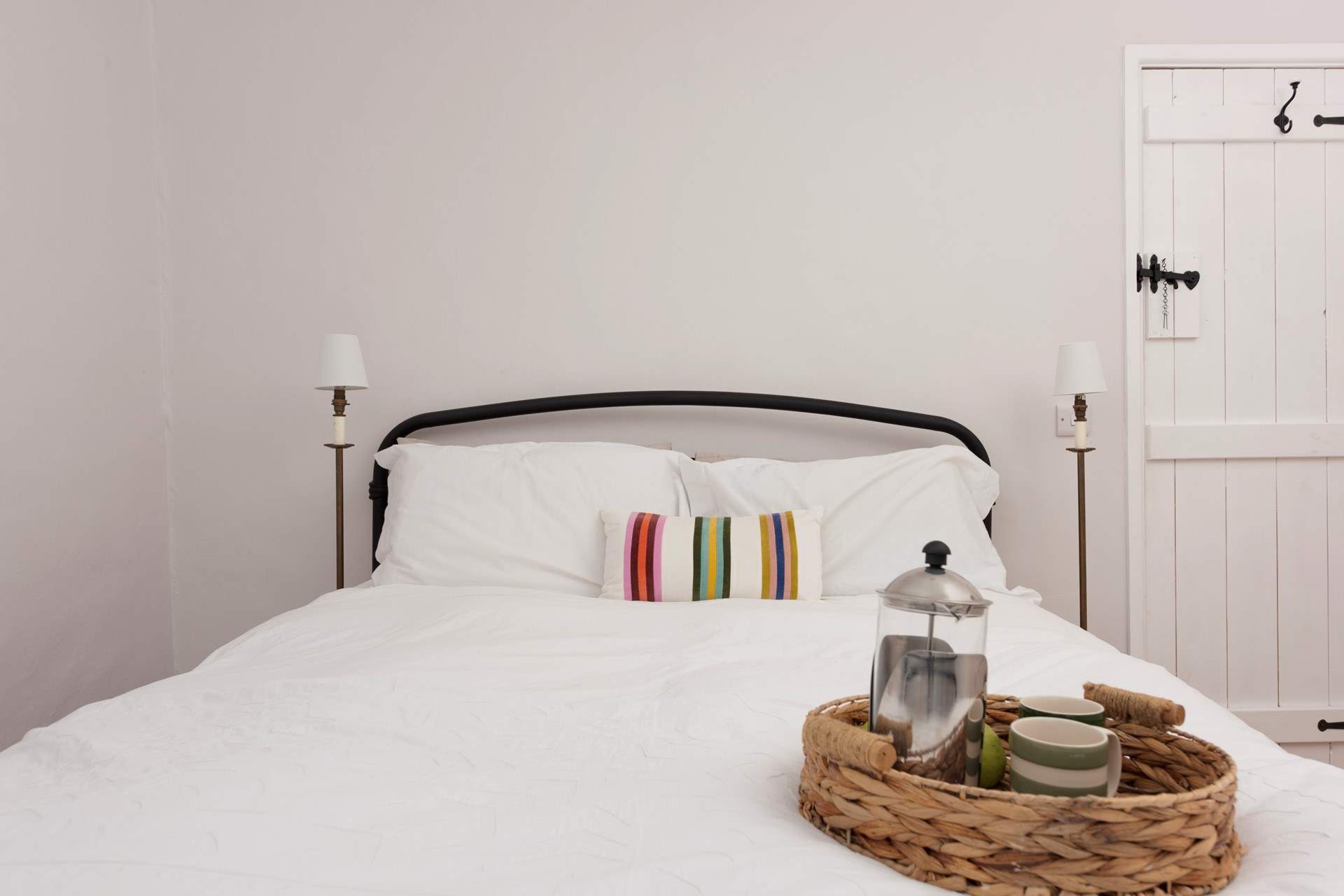 Refined and elegant bedroom 2 is a double.