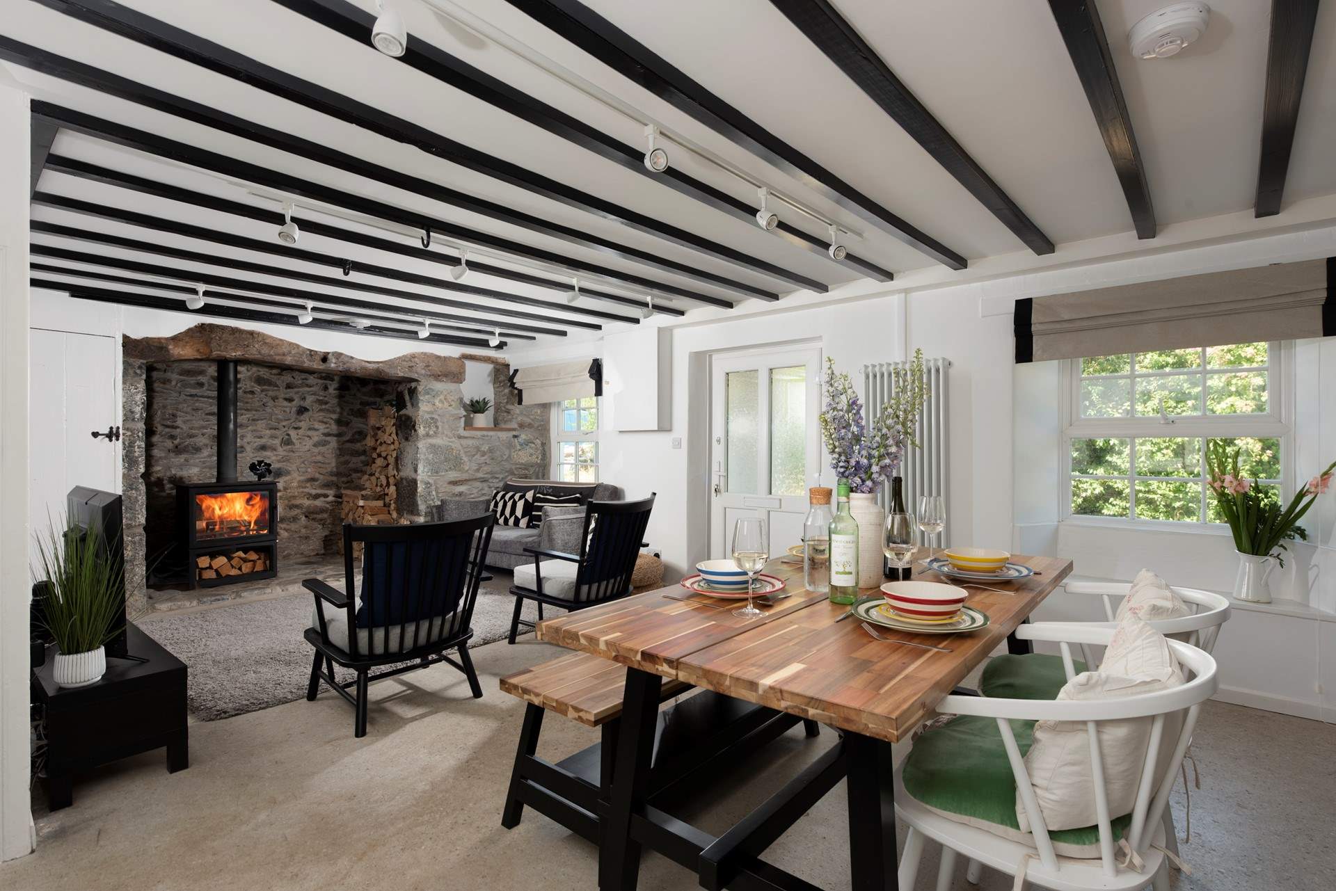 The ground floor is a sociable open plan space.