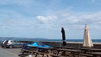 The Cricket Arms at Beesands, just down the road, has seats outside the pub so clients can enjoy the view.