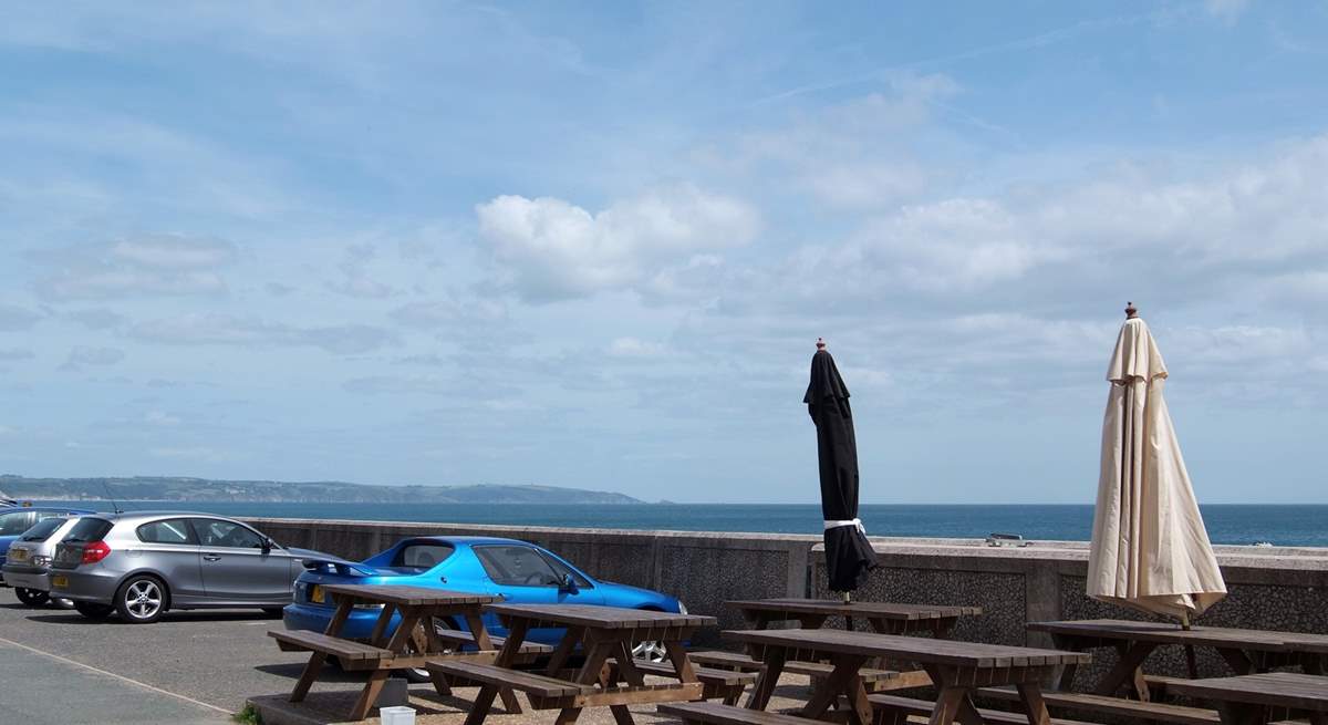 The Cricket Arms at Beesands, just down the road, has seats outside the pub so clients can enjoy the view.