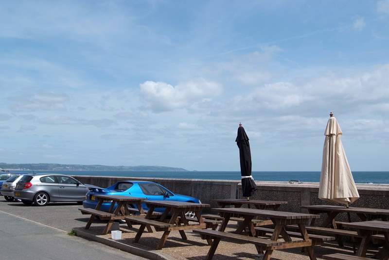 The Cricket Arms at Beesands, just down the road, has seats outside the pub so clients can enjoy the view.