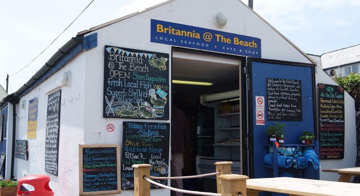 Stop for a snack! Britannia @ the Beach is a treat.