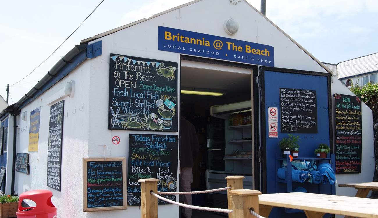 Stop for a snack! Britannia @ The Beach is a treat.