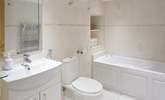 The sparkling white bathroom. - Thumbnail Image