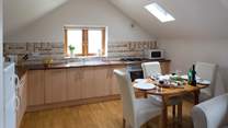 The kitchen/dining-area.