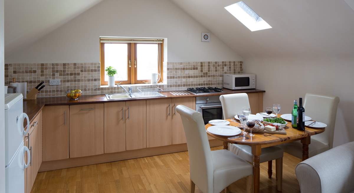 The kitchen/dining-area.