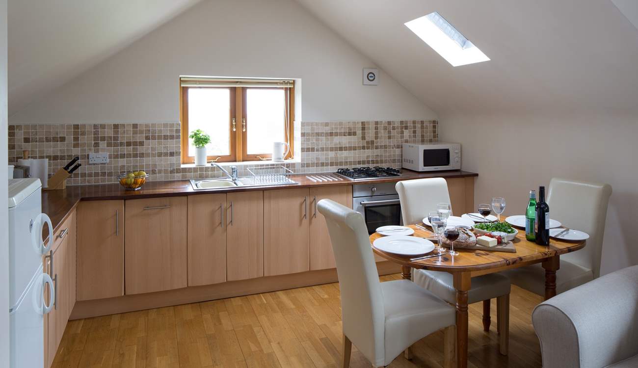 The kitchen/dining-area.