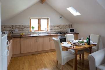 The kitchen/dining-area.