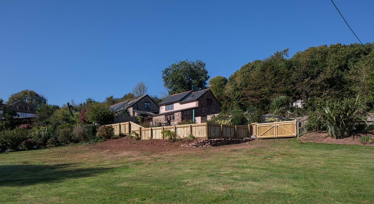 Looking back at The Garden Cottage from afar.