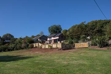 Looking back at The Garden Cottage from afar.