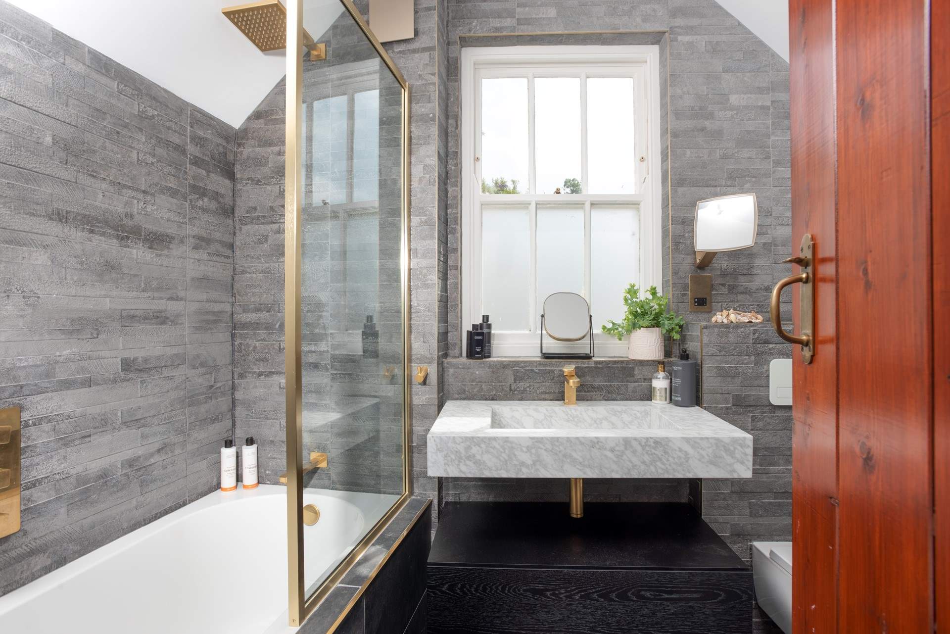 You'll be excused for wanting to spend a little longer in the no expense spared bathroom. 