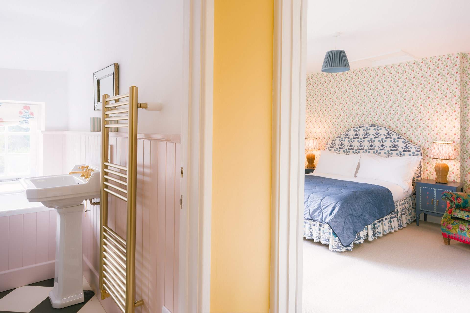 Next in line is a wonderfully vibrant bedroom with some special views...