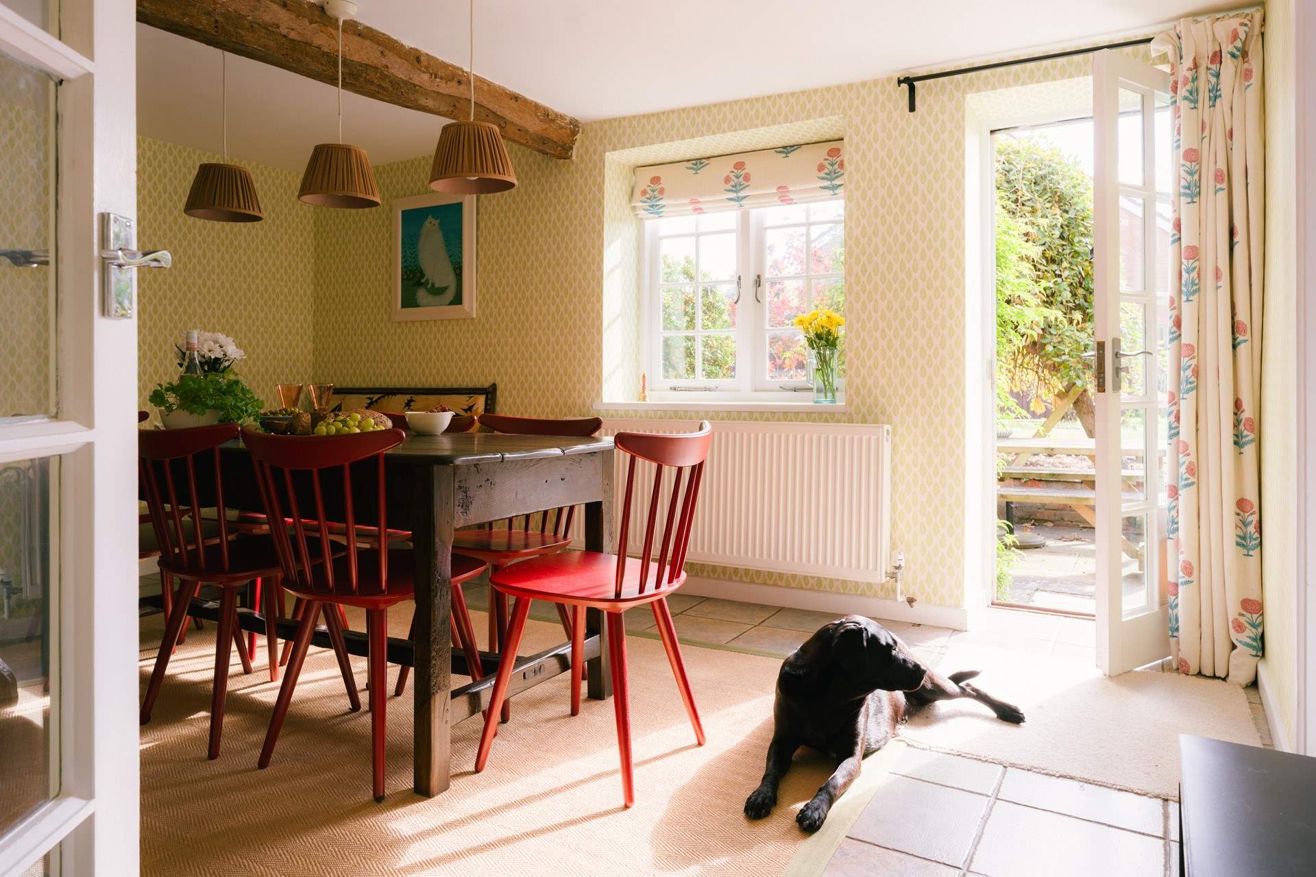 Having the garden so close and the afternoon sun pouring in makes this a particularly special space.