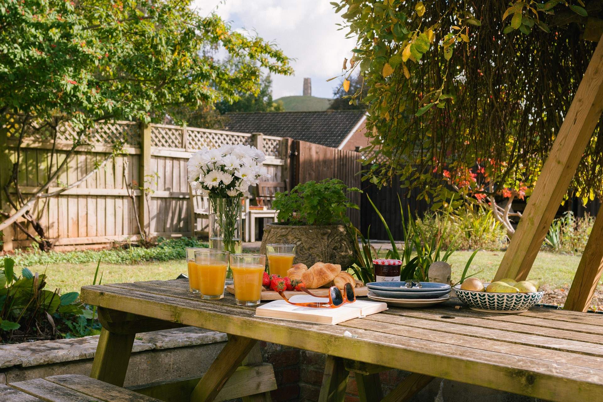 A blissful oasis on the edge of town...