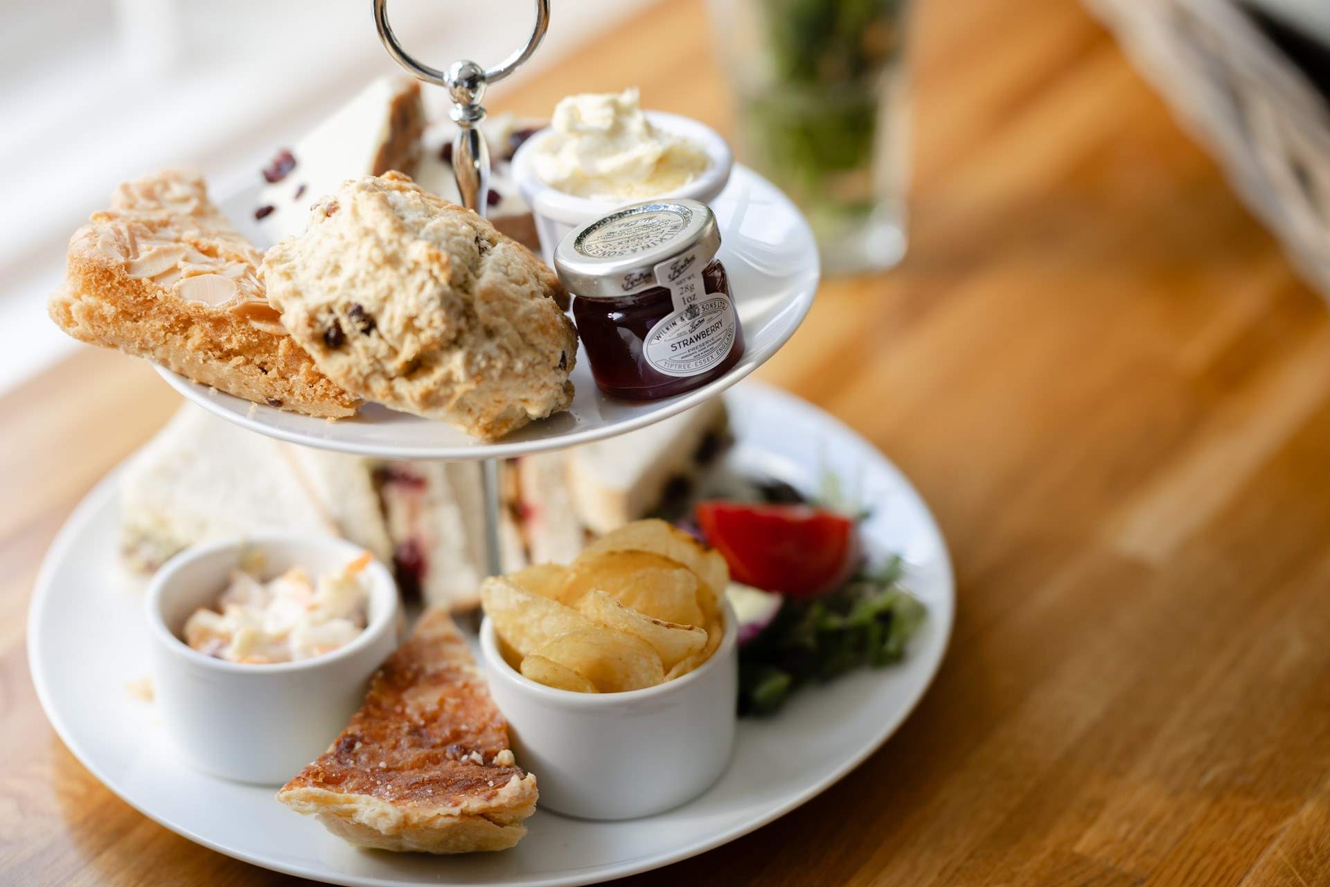 Afternoon tea from the cathedral's cafe, a real treat.