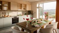 The cool kitchen has all you will need to make the most of the local produce.
