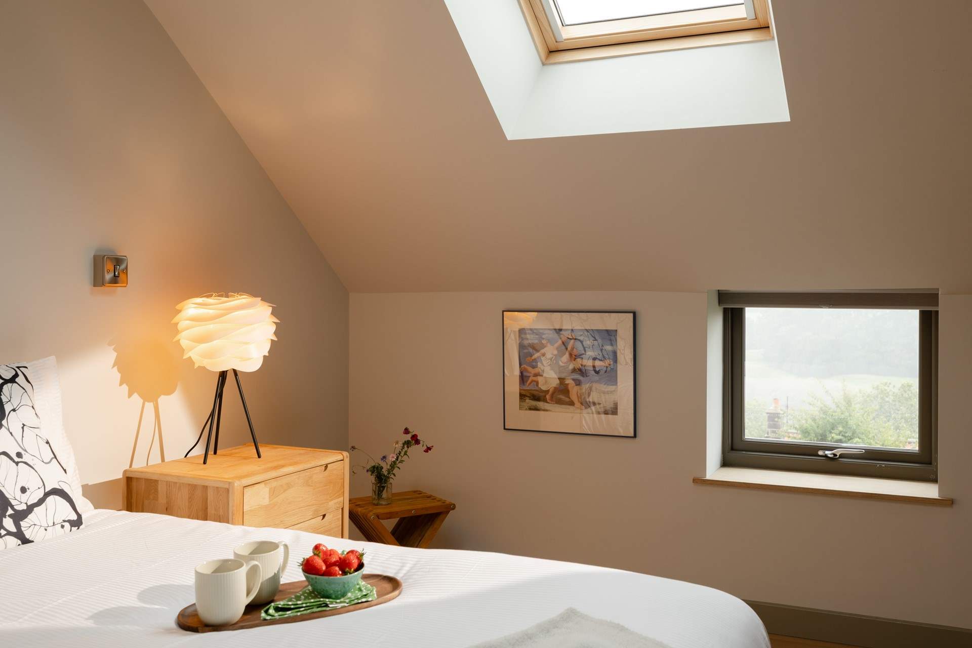 The views over Glaisdale from the bedroom are amazing.