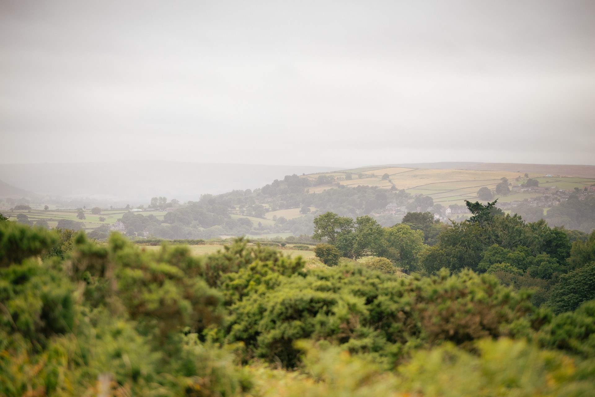 The views stretch across the the North Yorkshire Moors.